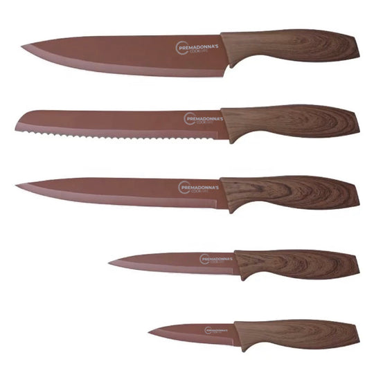 6 PC Stainless Steel Kitchen Knives Set