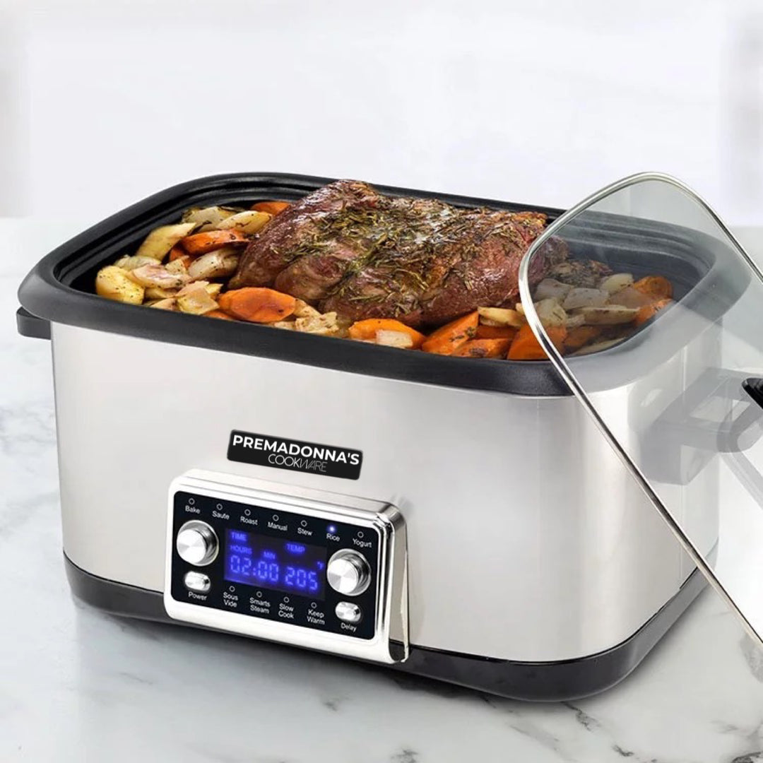 strøm højttaler Inspektion 12 & 1 Multi cooker + Sous Vide Cooker – Premadonna Cookware